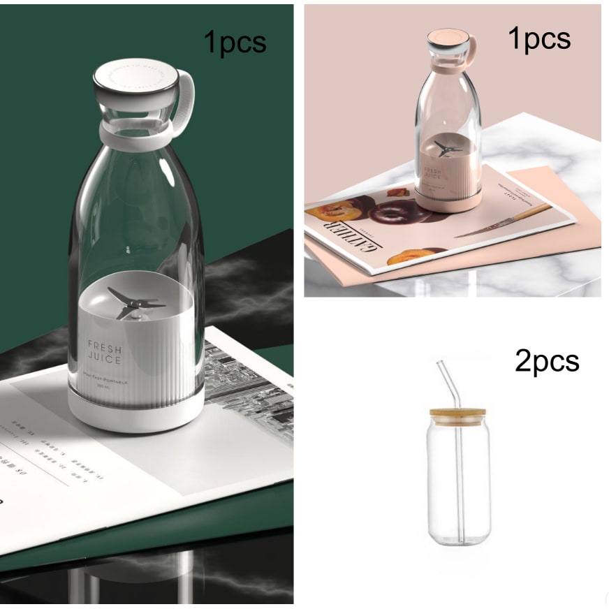 Portable Mini Blender with Powerful Motor USB Rechargeable Personal Bottle for Smoothies and Juices - Image 25