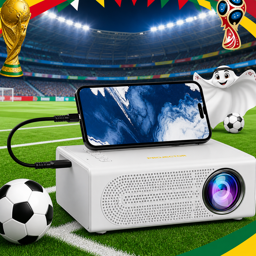 Portable Mini Projector Compact Handheld Travel Manual Focus LED Mobile - Image 1