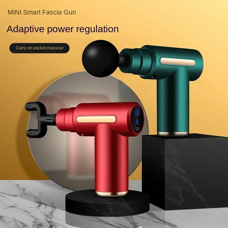 Portable Percussion Handheld Massage Gun Rechargeable USB LED Travel Mini Compact - Image 3