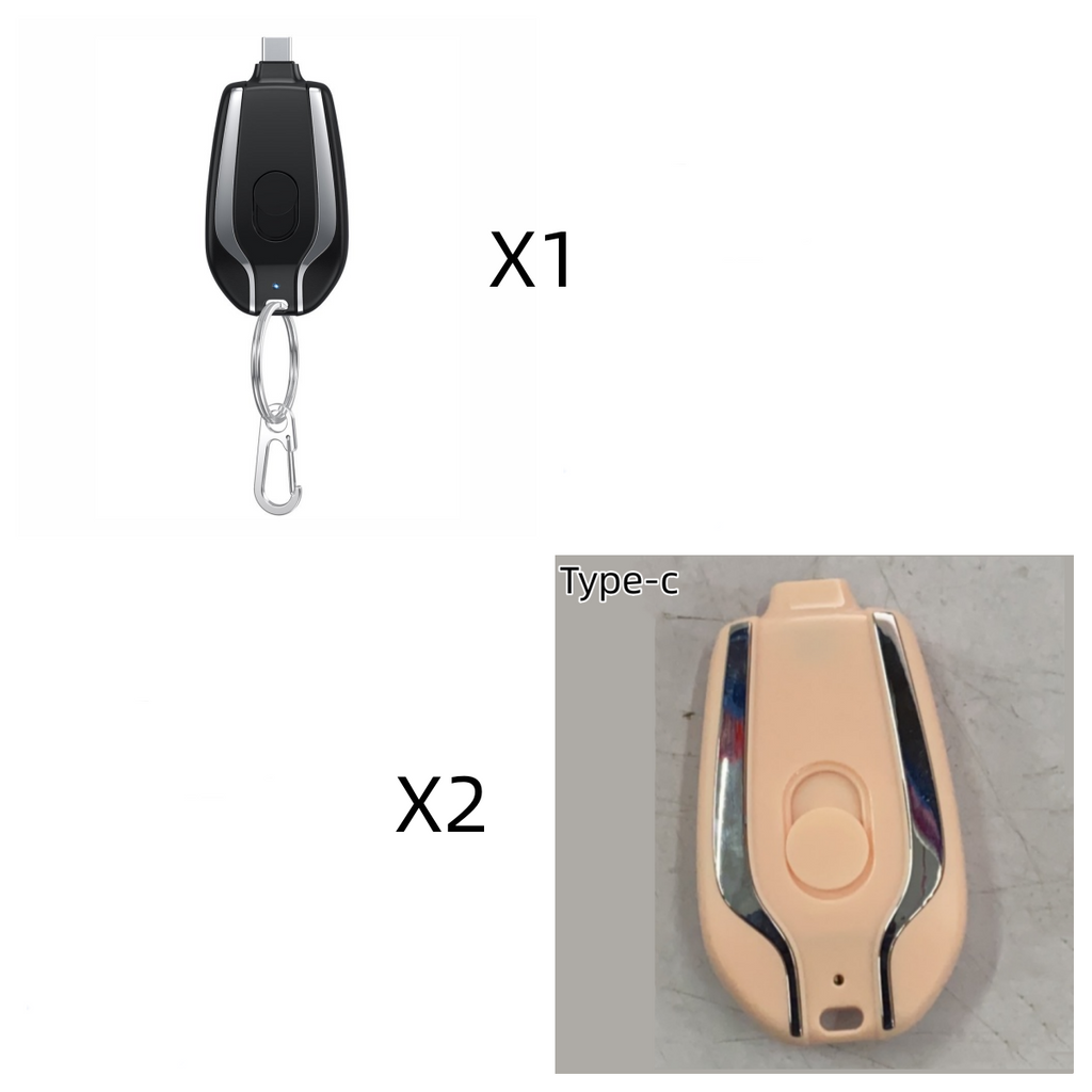 Portable Power Bank Phone Charger with Retractable Connector and Carabiner Keychain - Image 18