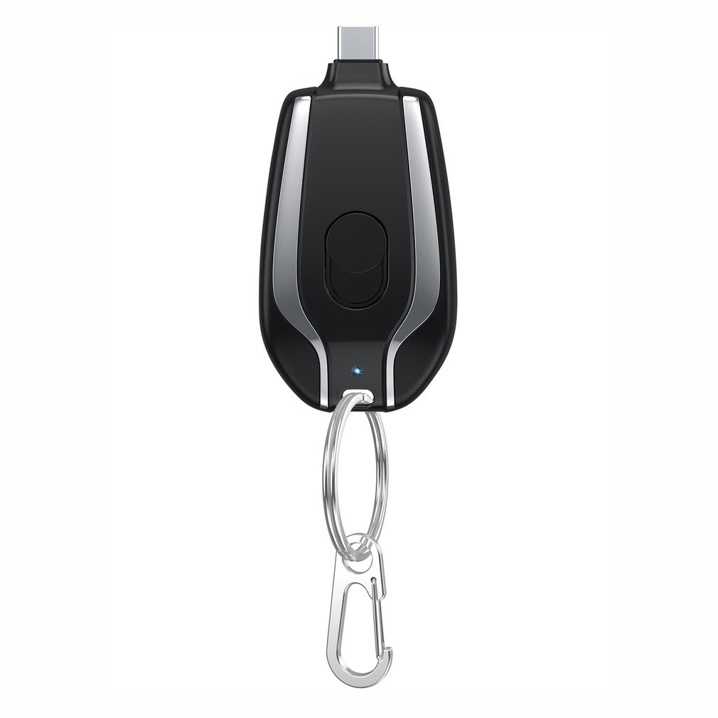 Portable Power Bank Phone Charger with Retractable Connector and Carabiner Keychain - Image 21