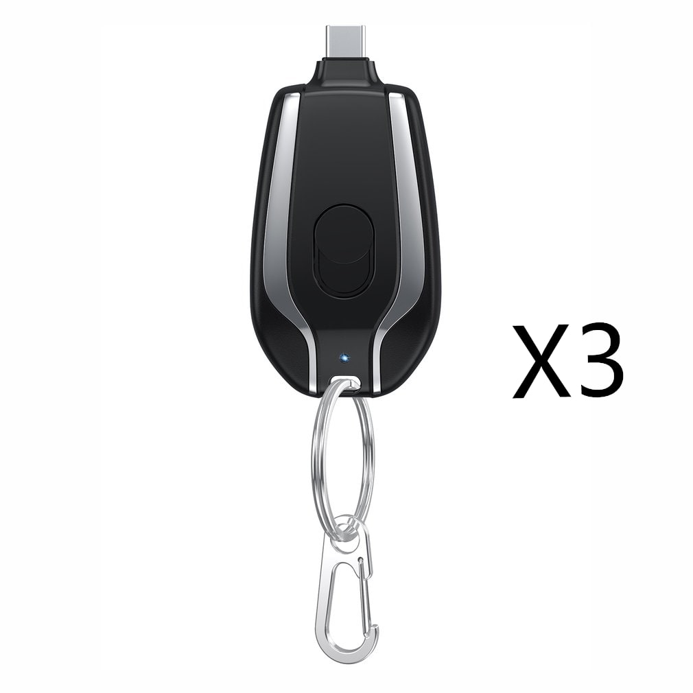 Portable Power Bank Phone Charger with Retractable Connector and Carabiner Keychain - Image 25