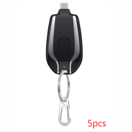 Portable Power Bank Phone Charger with Retractable Connector and Carabiner Keychain - Image 28