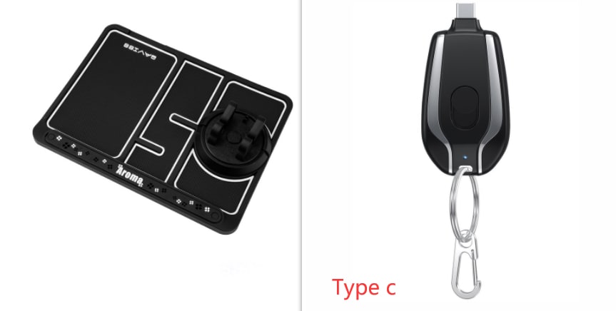 Portable Power Bank Phone Charger with Retractable Connector and Carabiner Keychain - Image 36