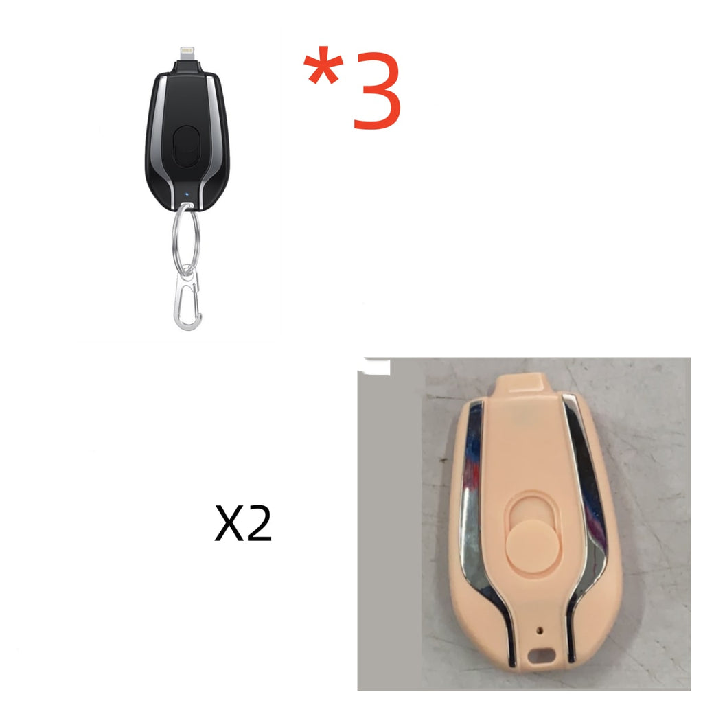 Portable Power Bank Phone Charger with Retractable Connector and Carabiner Keychain - Image 37