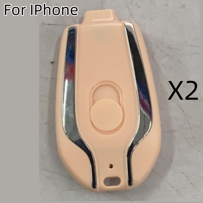 Portable Power Bank Phone Charger with Retractable Connector and Carabiner Keychain - Image 5