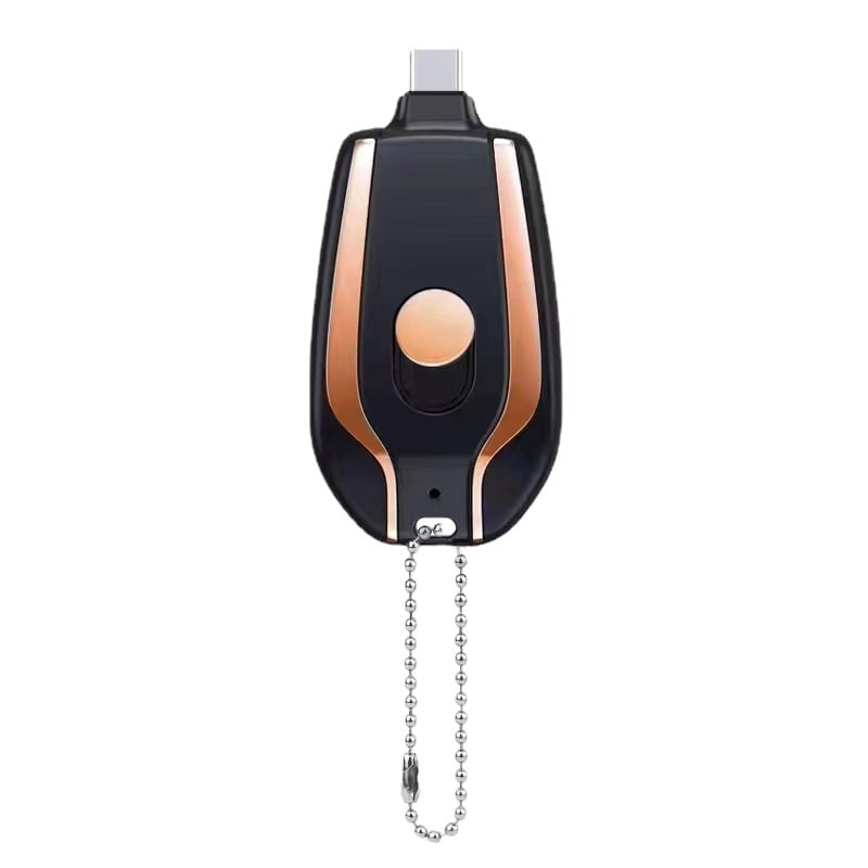 Portable Power Bank Phone Charger with Retractable Connector and Carabiner Keychain - Image 6