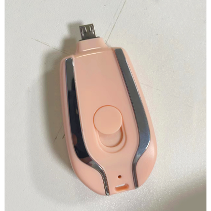 Portable Power Bank Phone Charger with Retractable Connector and Carabiner Keychain - Image 8