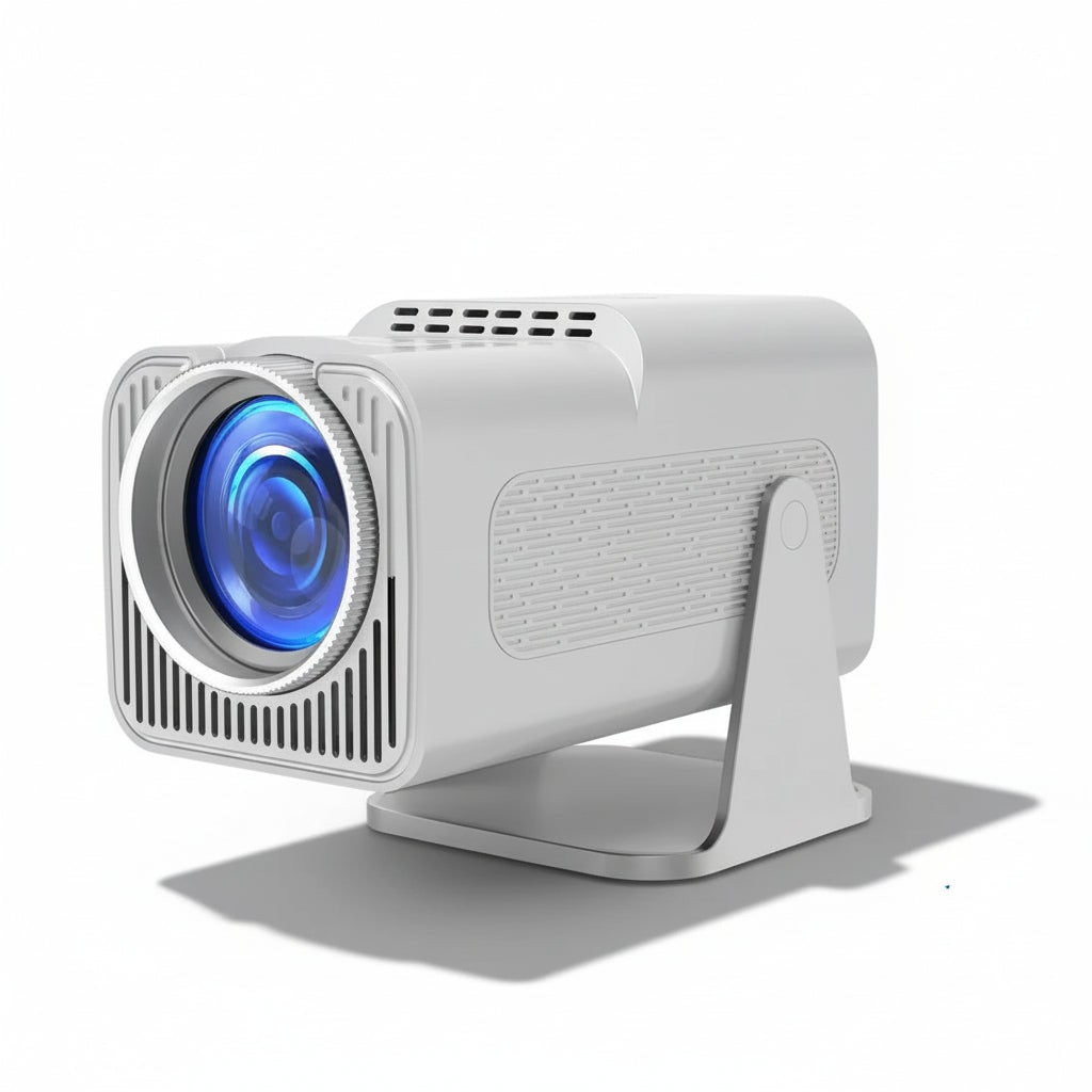 Portable Smart Projector Mini Home Theater Wireless Remote Adjustable Stand Compact - Image 1