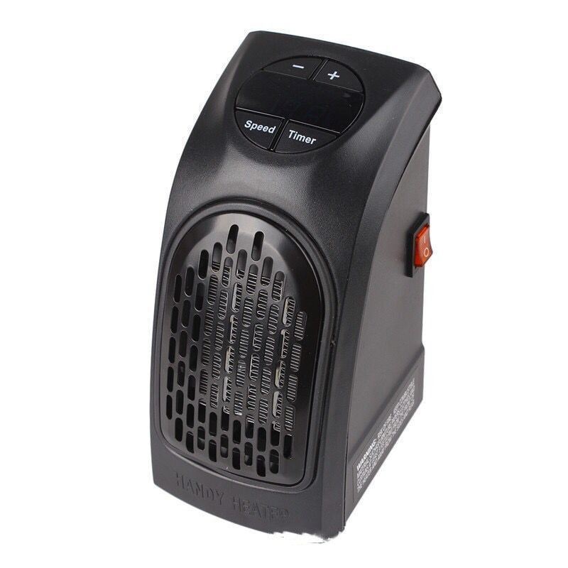Portable Space Heater Wall Plug in Mini Ceramic Fan Digital Display and Timer - Image 12