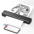 Portable Thermal Printer Wireless Bluetooth A4 Compact Travel USB Mobile - Image 1