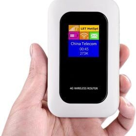 Portable WIFI Router with Sim Card Slot Lcd Display and USB Charging for Travel - Image 14