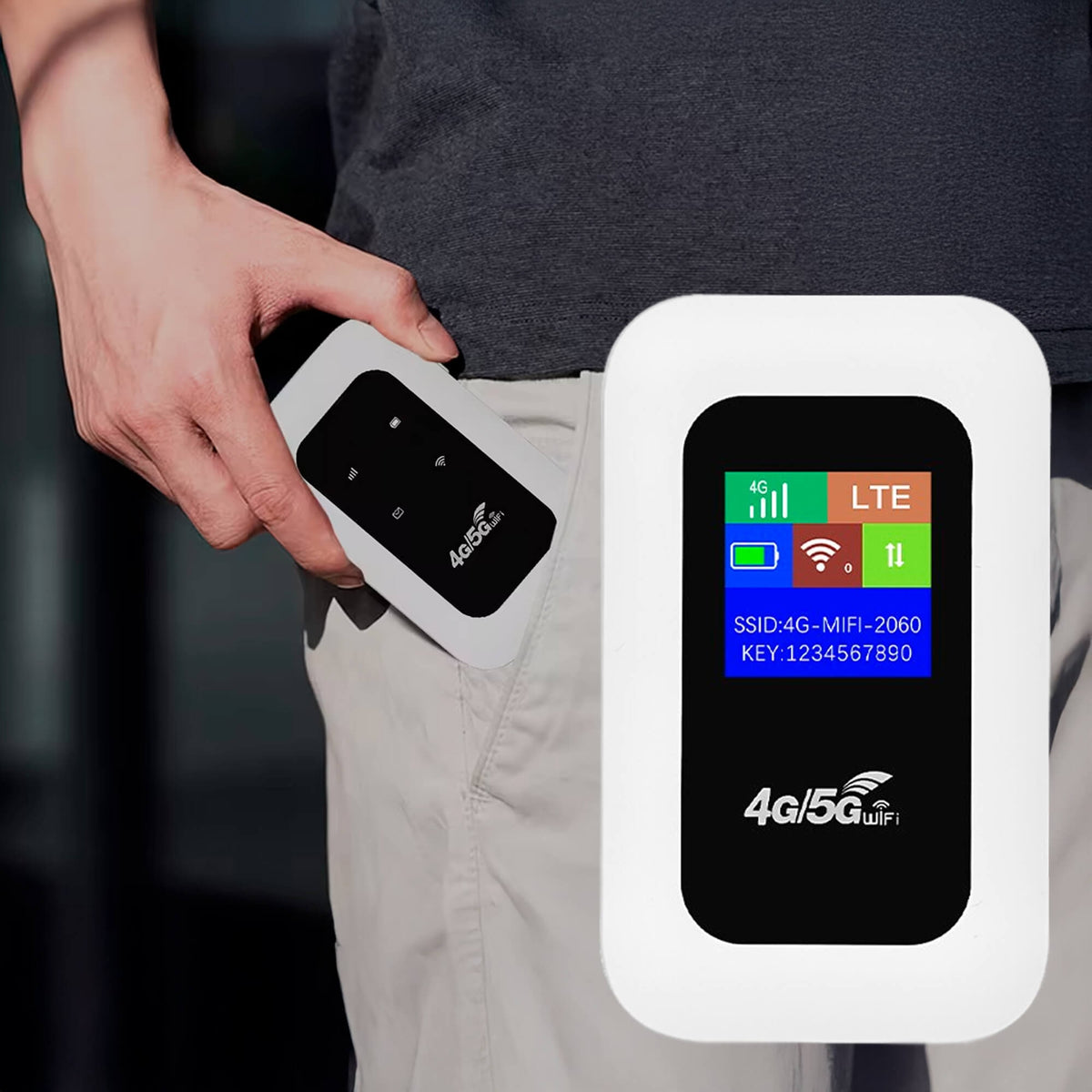 Portable WIFI Router with Sim Card Slot Lcd Display and USB Charging for Travel - Image 20