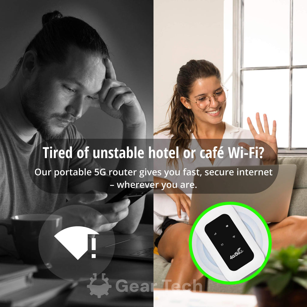 Portable WIFI Router with Sim Card Slot Lcd Display and USB Charging for Travel - Image 5