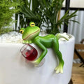 Pot Hanger Plant Hugger Resin Figurine Dangling Legs Garden Display Flower - Image 1