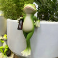 Pot Hanger Plant Hugger Resin Figurine Dangling Legs Garden Display Flower - Image 2