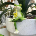 Pot Hanger Plant Hugger Resin Figurine Dangling Legs Garden Display Flower - Image 3