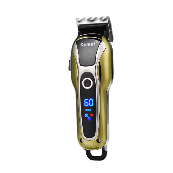 Professional Rechargeable Hair Clippers with Digital Lcd Display Stainless Steel Blades - Image 4