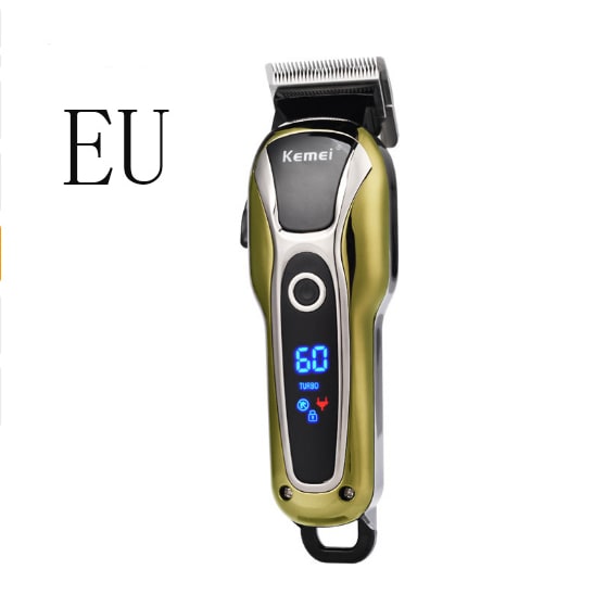 Professional Rechargeable Hair Clippers with Digital Lcd Display Stainless Steel Blades - Image 5