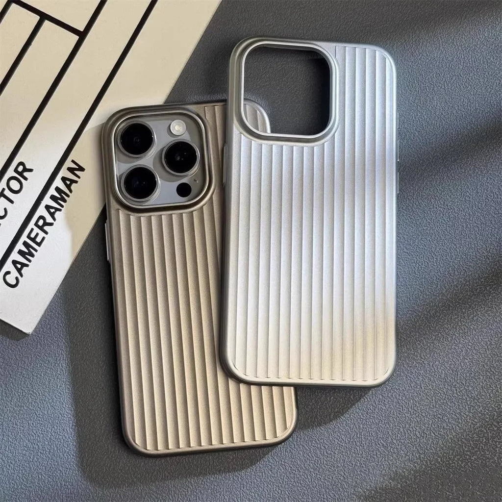 Protective Iphone Case Slim Ribbed Matte Non Slip Shock Absorbent Lightweight - Image 2