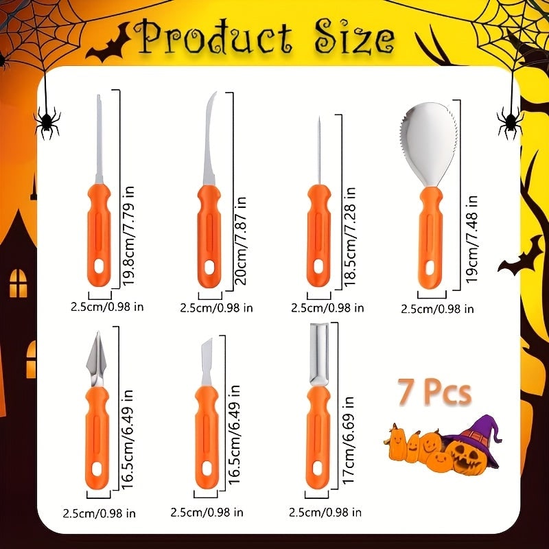 Pumpkin Carving Kit and Tools Set with Stainless Steel Blades and Supplies for Halloween - Image 2