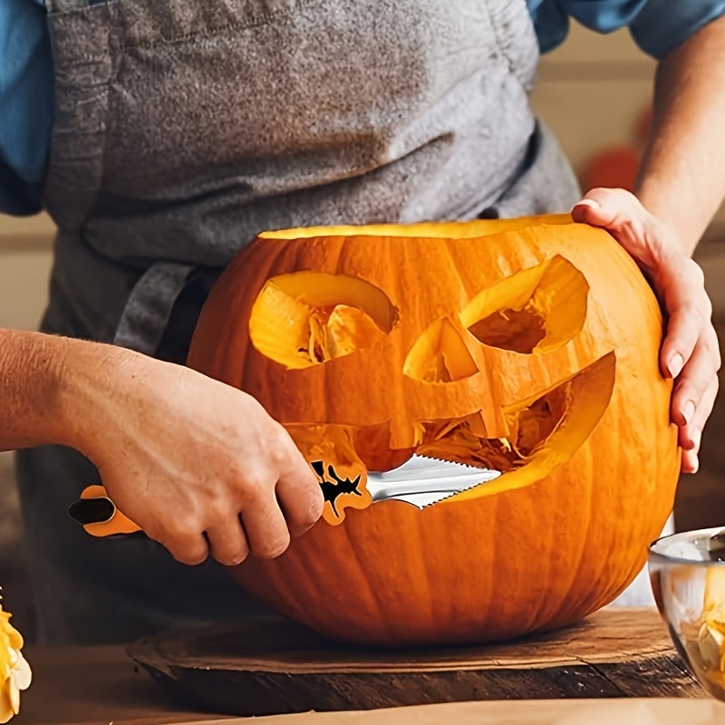Pumpkin Carving Kit and Tools Set with Stainless Steel Blades and Supplies for Halloween - Image 3