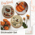 Punch Needle Embroidery Kit Interchangeable Metal Color Coded Set - Image 1