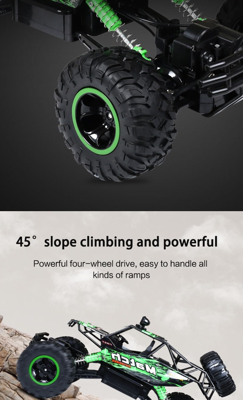 Rc Rock Crawler Remote Control 4wd Off-Road Toy Truck with Shock Suspension - Image 11