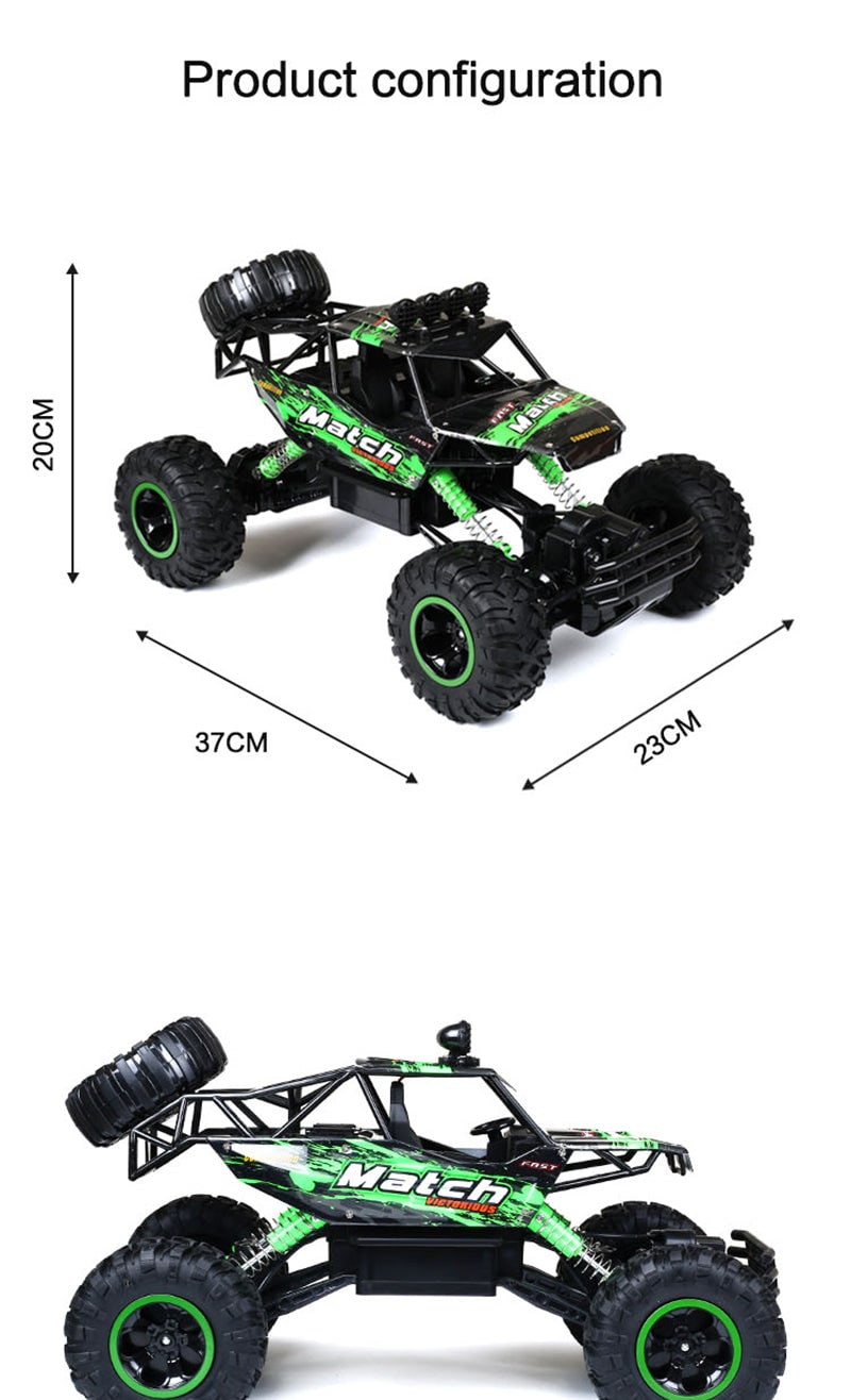 Rc Rock Crawler Remote Control 4wd Off-Road Toy Truck with Shock Suspension - Image 14