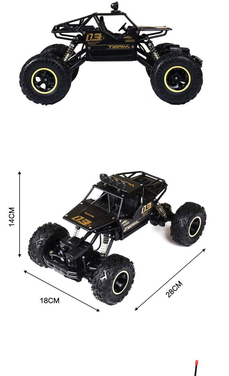 Rc Rock Crawler Remote Control 4wd Off-Road Toy Truck with Shock Suspension - Image 16