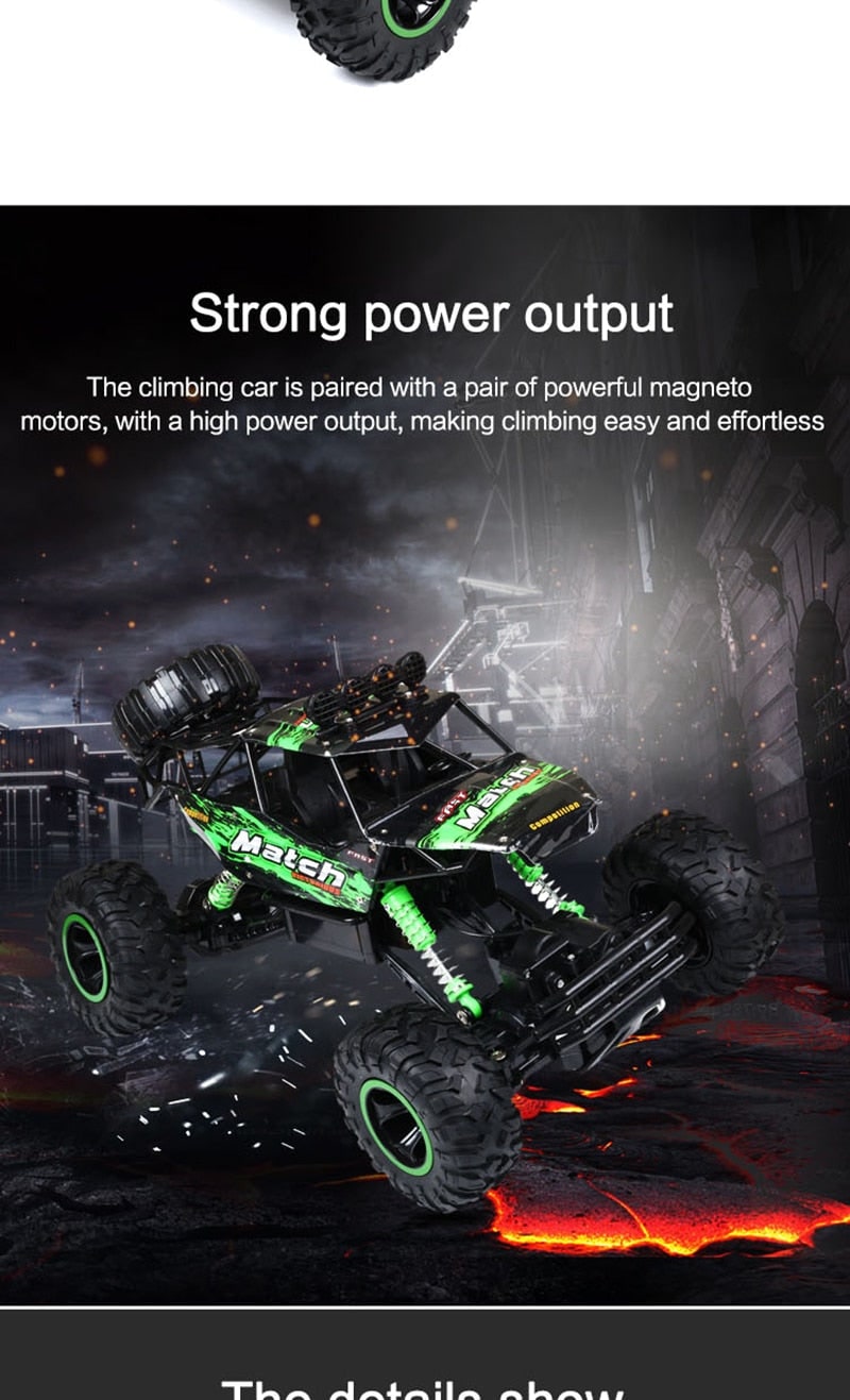 Rc Rock Crawler Remote Control 4wd Off-Road Toy Truck with Shock Suspension - Image 7