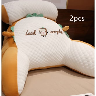 Reading Pillow for Bed with Back Support Ergonomic Wedge Backrest Armrests and Detachable Neck Roll - Image 12