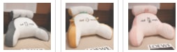 Reading Pillow for Bed with Back Support Ergonomic Wedge Backrest Armrests and Detachable Neck Roll - Image 46