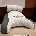 Reading Pillow for Bed with Back Support Ergonomic Wedge Backrest Armrests and Detachable Neck Roll - Image 6