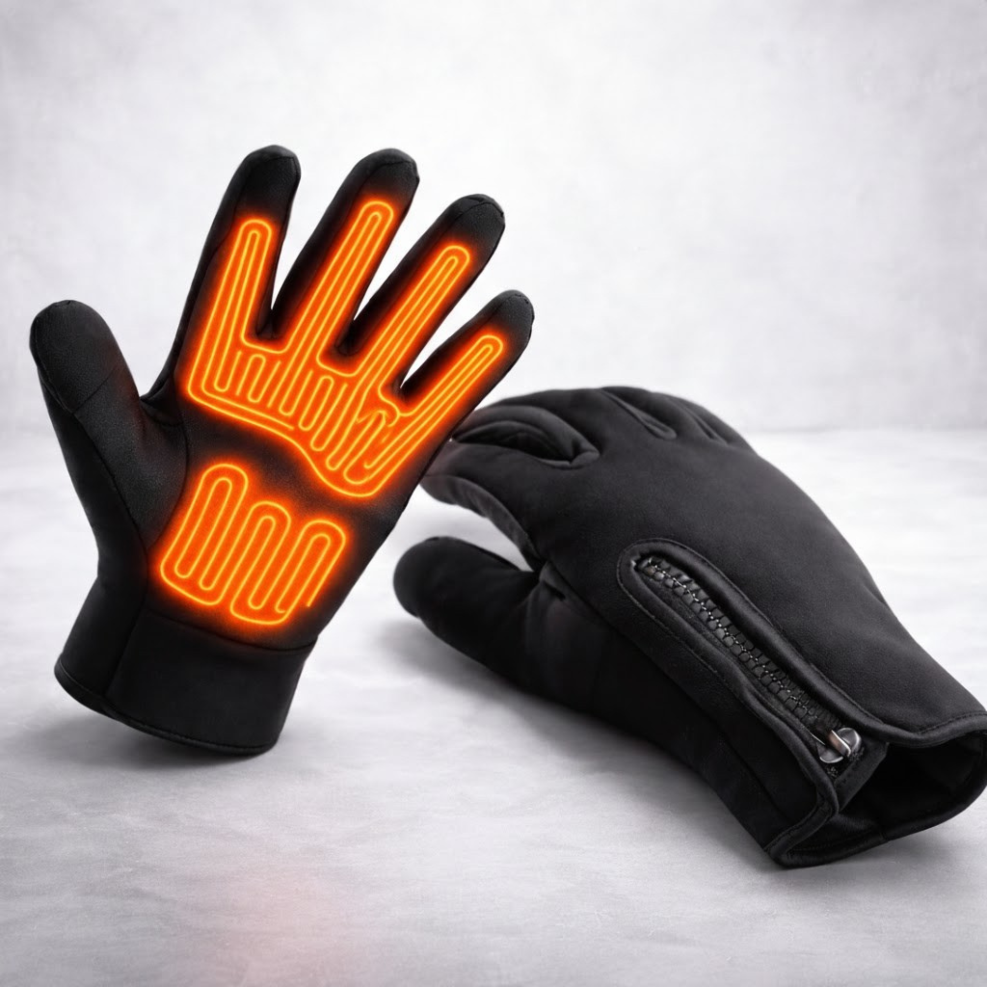 Rechargeable Battery Heated Gloves with Waterproof Touchscreen and Water-Resistant Grip - Image 1