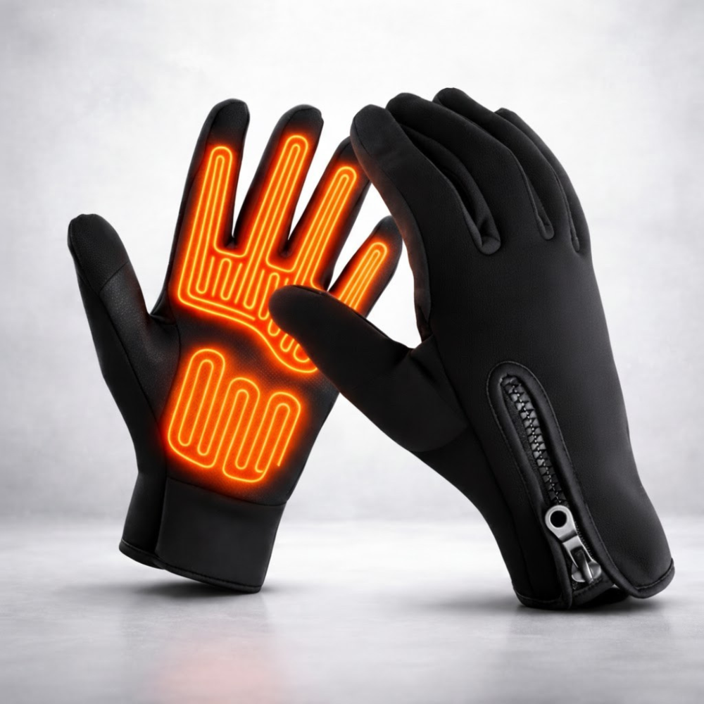 Rechargeable Battery Heated Gloves with Waterproof Touchscreen and Water-Resistant Grip - Image 2