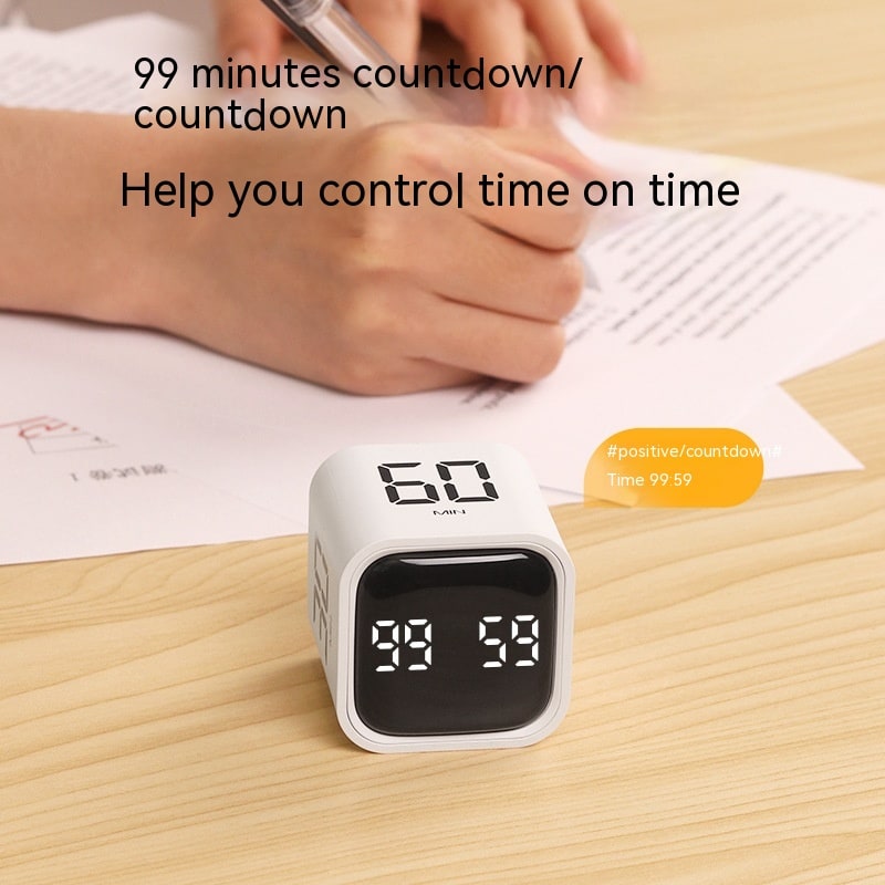 Rechargeable Digital Cube Timer with Usb-C Charging for Kitchen - Image 1