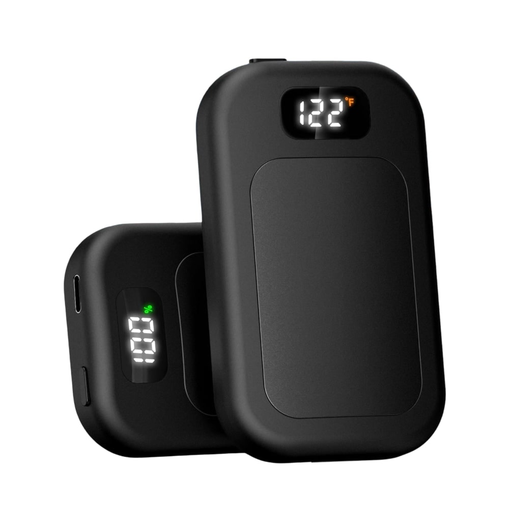 Rechargeable Electric Hand Warmers Reusable Portable Pocket with Digital LED Display Dual Pack - Image 8