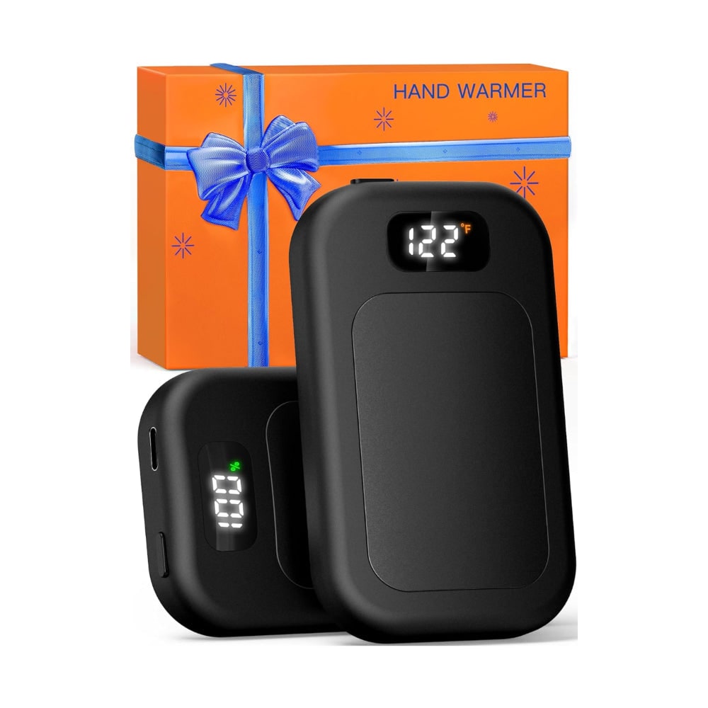 Rechargeable Electric Hand Warmers Reusable Portable Pocket with Digital LED Display Dual Pack - Image 9