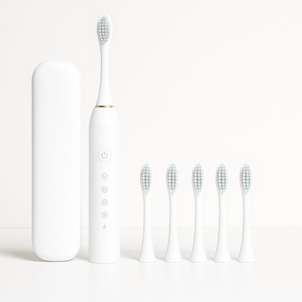 Rechargeable Electric Toothbrush Ultrasonic Wireless Charging Waterproof LED - Image 6