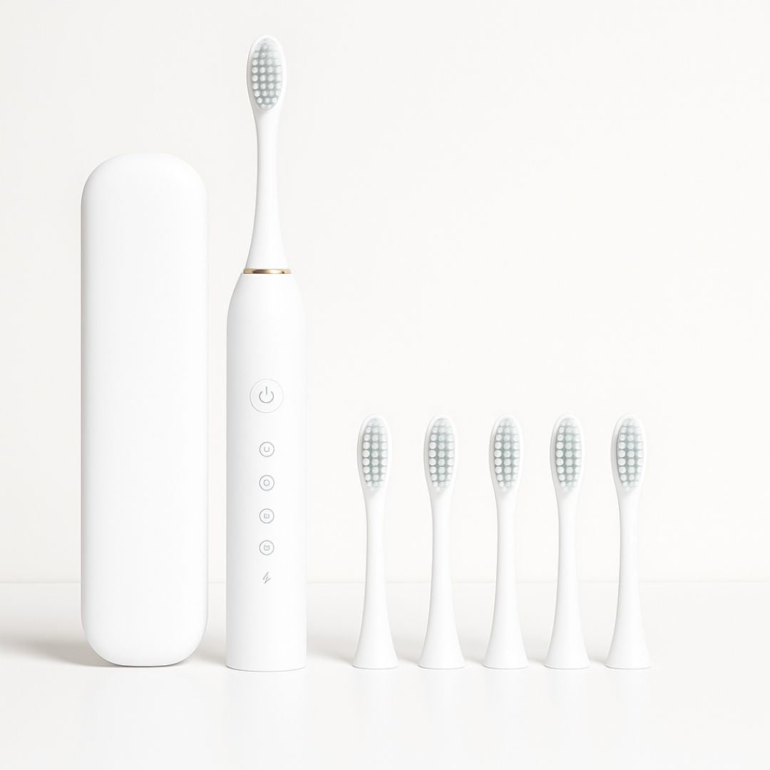 Rechargeable Electric Toothbrush Ultrasonic Wireless Charging Waterproof LED - Image 6