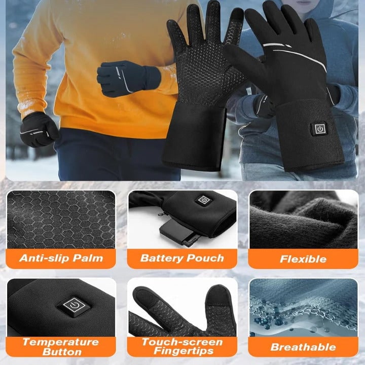 Rechargeable Heated Glove Liners with Battery Power and Thermal Hand Warmers - Image 9