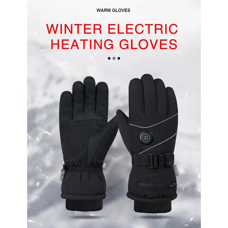 Rechargeable Heated Gloves for Skiing with Touchscreen Fingertips and Waterproof Insulated Design - Image 10