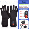 Rechargeable Heated Gloves Mittens with Touchscreen Fingertips and Adjustable Wrist Strap - Image 3