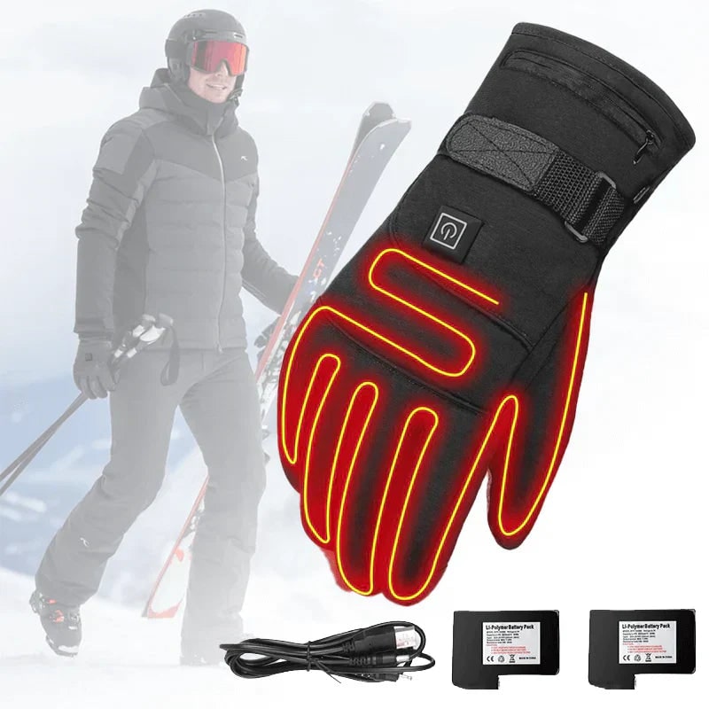 Rechargeable Heated Gloves with Adjustable Heat Settings and Waterproof Thermal Protection - Image 6