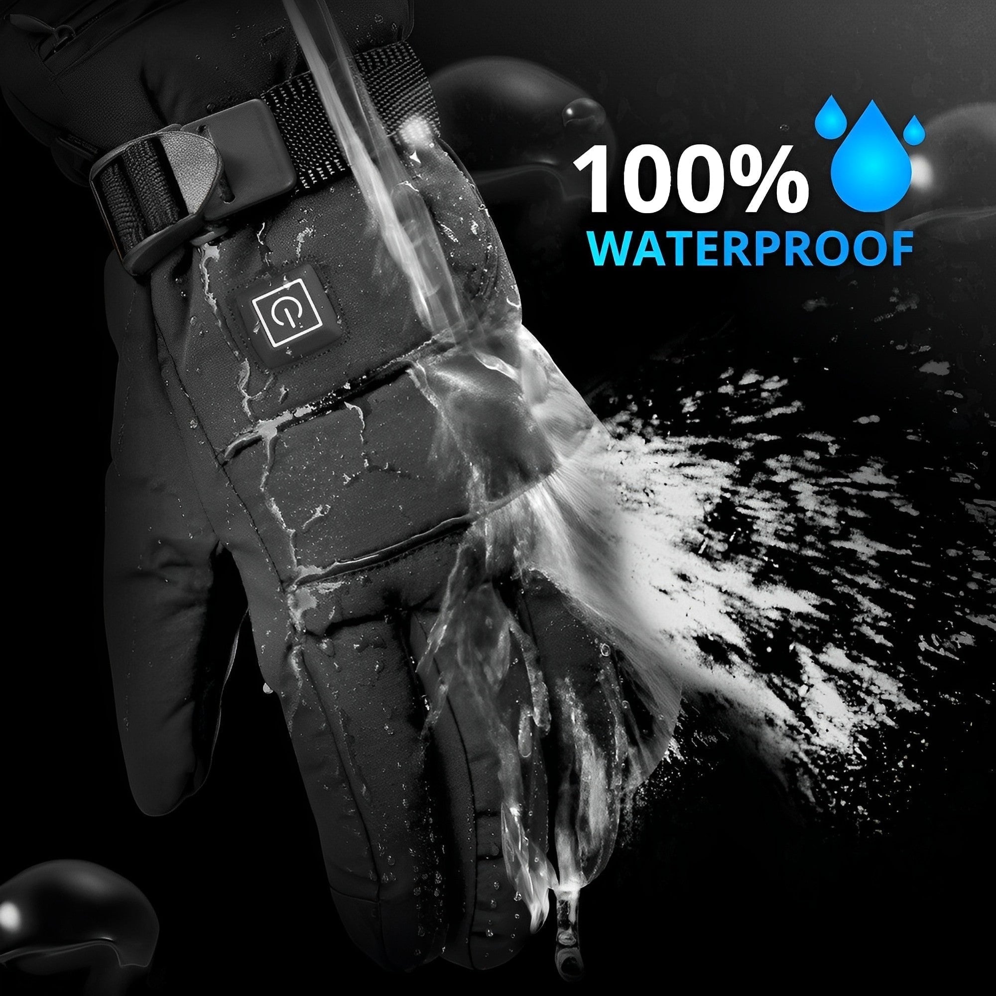 Rechargeable Heated Gloves with Waterproof Battery Pocket and Touchscreen Fingertips - Image 2