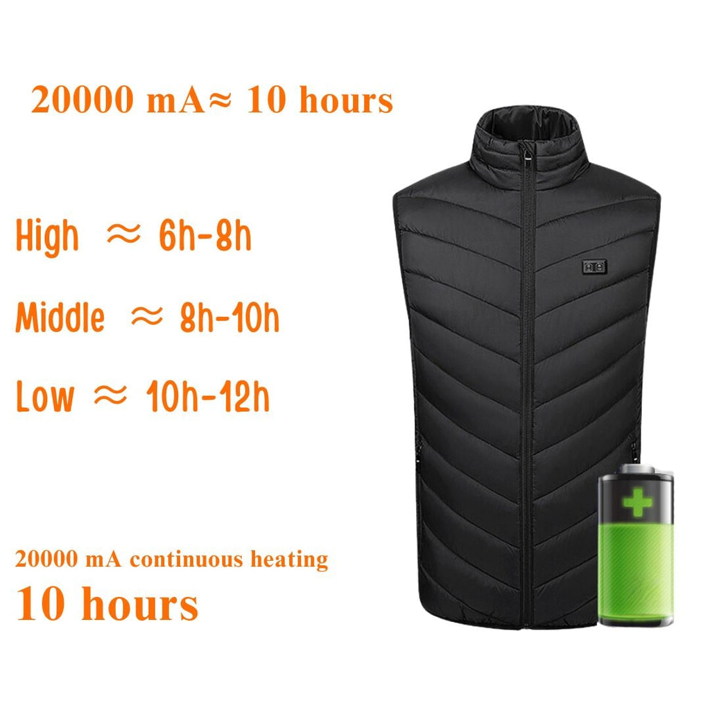 Rechargeable Heated Vest with Battery Pack and Adjustable Temperature Control - Image 3