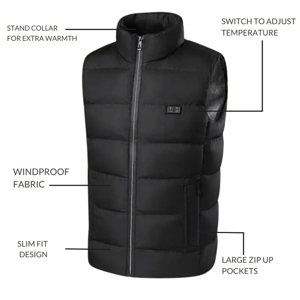 Rechargeable Heated Vest with Battery Pack and Adjustable Temperature Control - Image 4