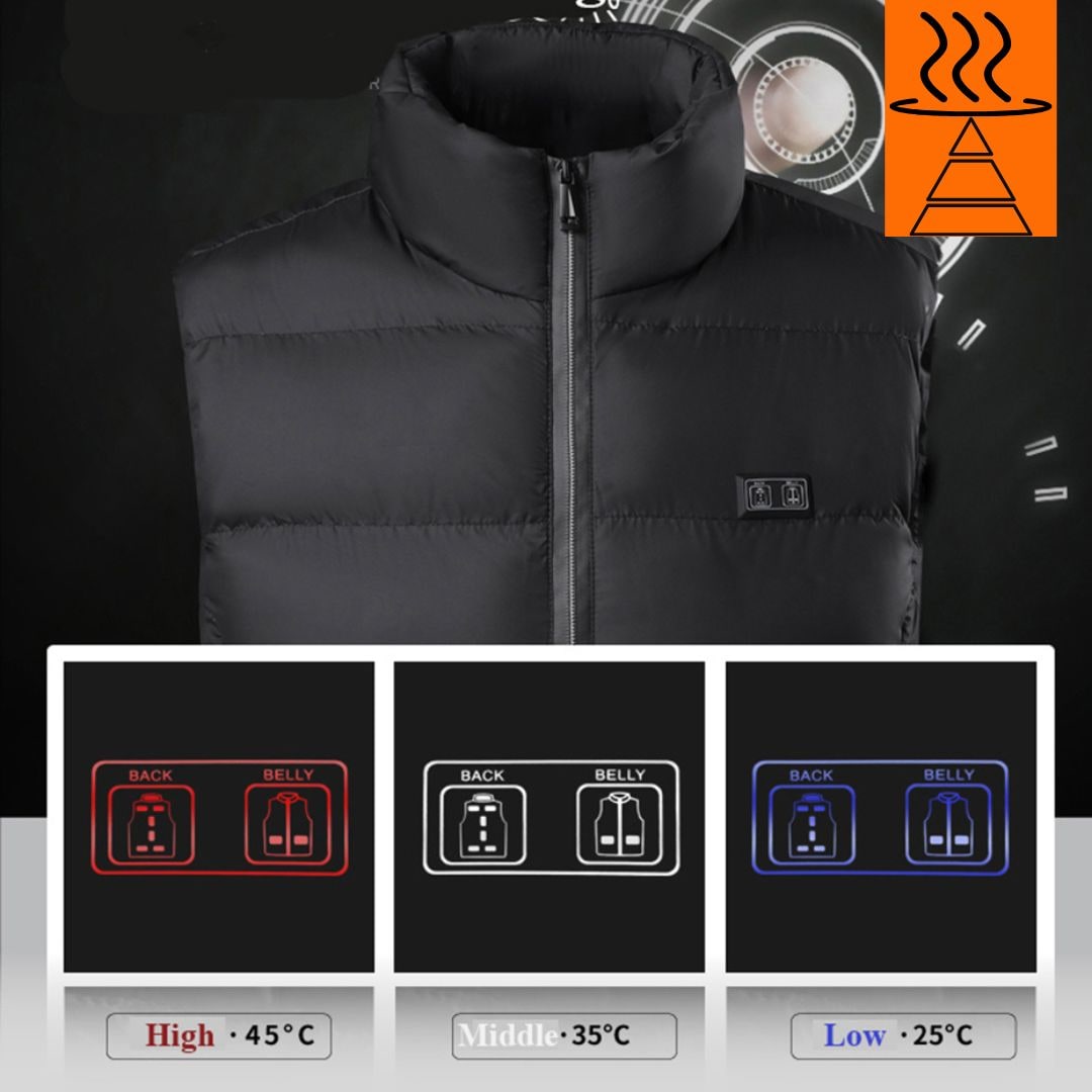 Rechargeable Heated Vest with Battery Pack and Adjustable Temperature Control - Image 7