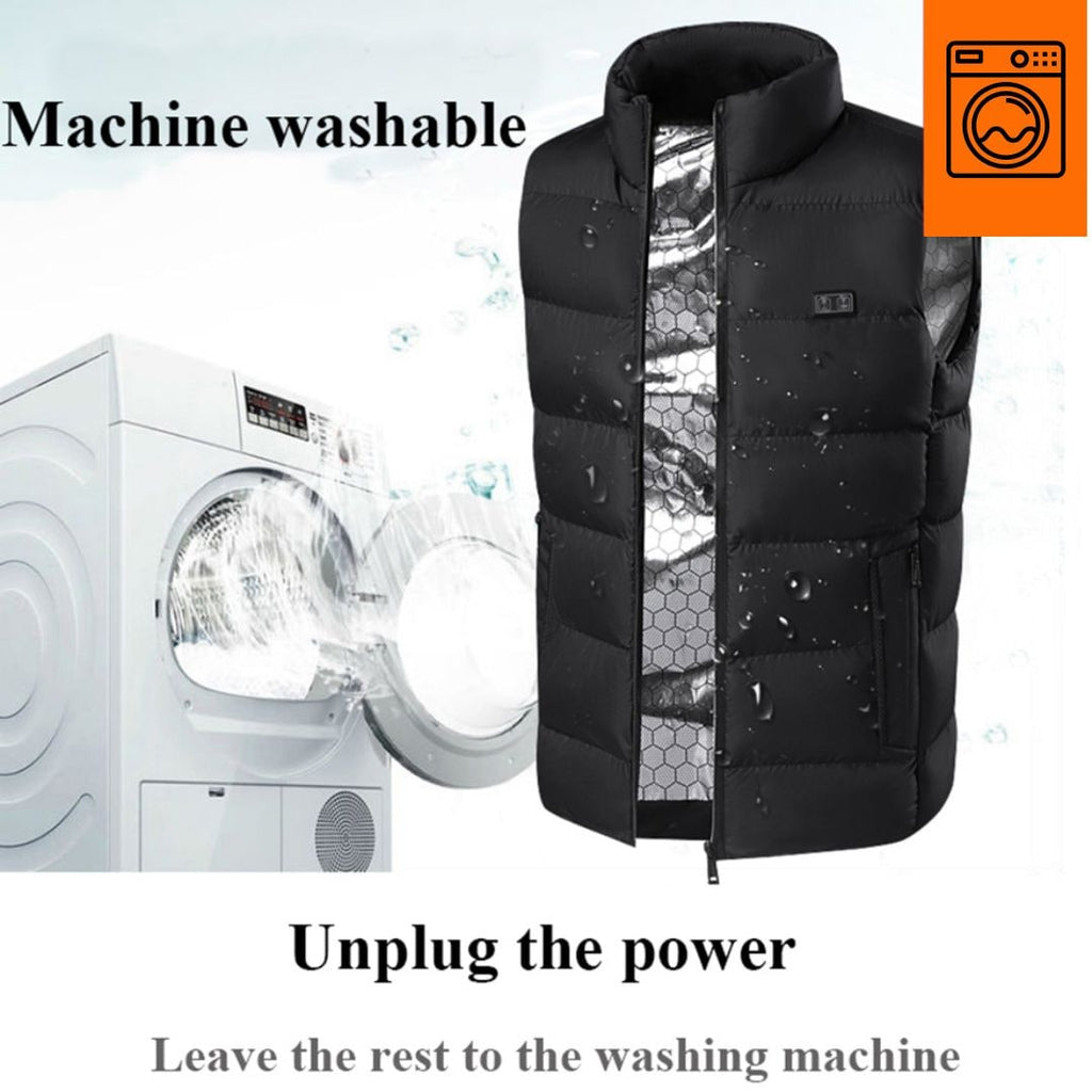 Rechargeable Heated Vest with Battery Pack and Adjustable Temperature Control - Image 8